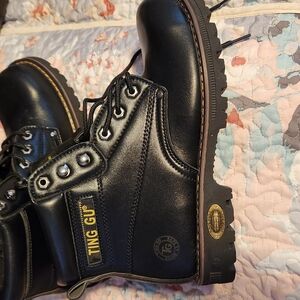Men's Black Leather Boots